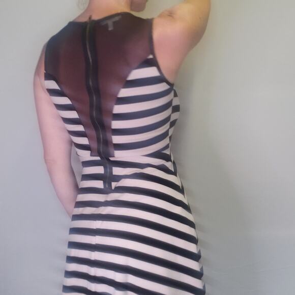 Monteau Bodycon A-Line Striped Dress Size Small - Picture 3 of 9